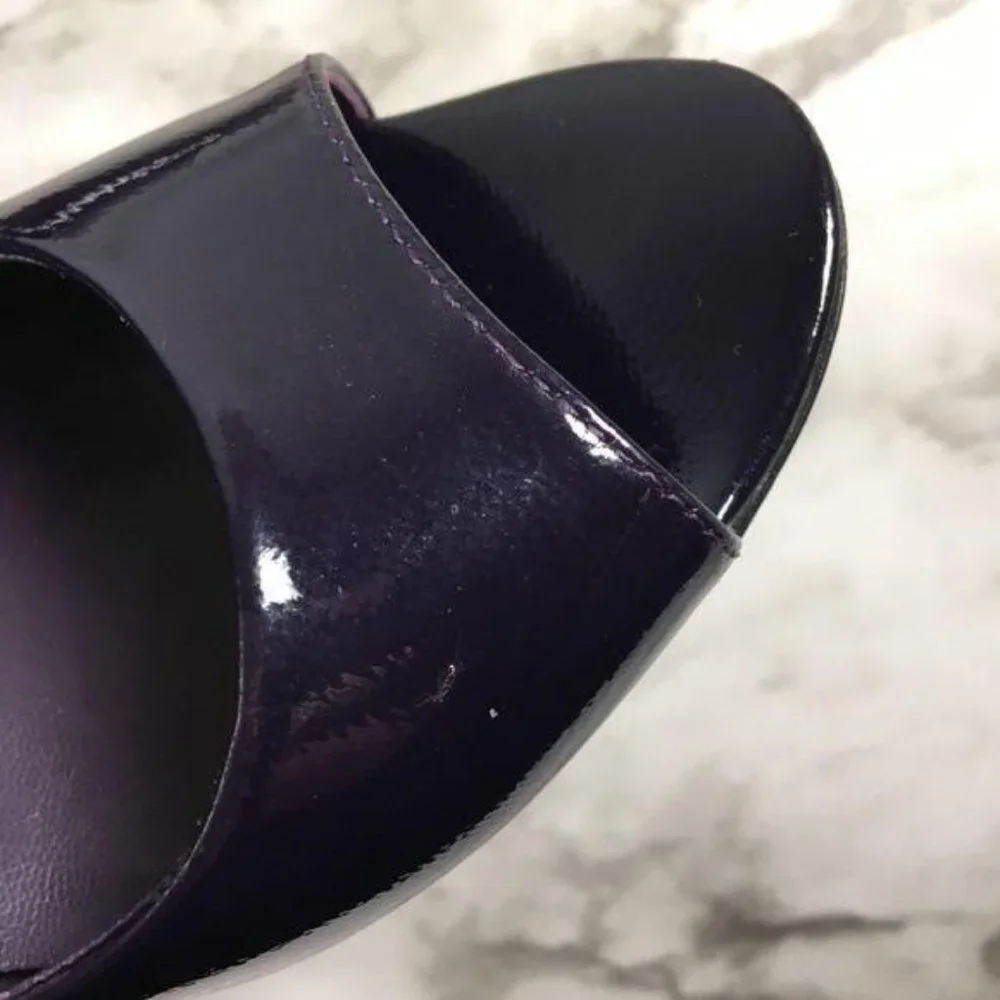 Tyler by Richard Tyler Purple Peep Toe Heels 5.5